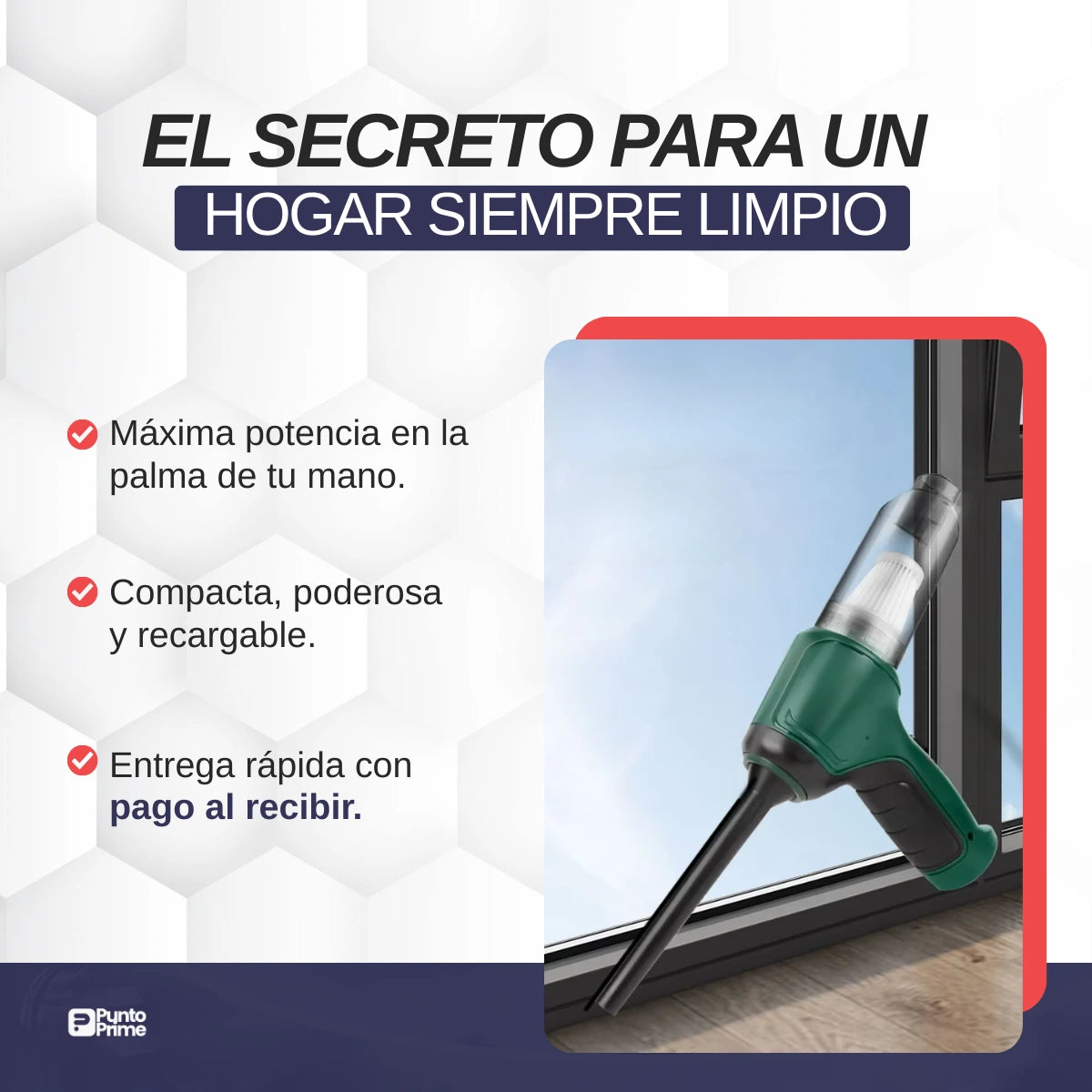Aspiradora portátil CleanMax + ENVÍO GRATIS HASTA HOY (ÚLTIMAS UNIDADES)